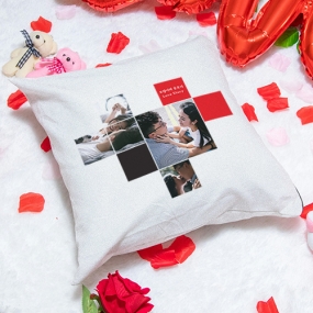 포토쿠션 사각 하트