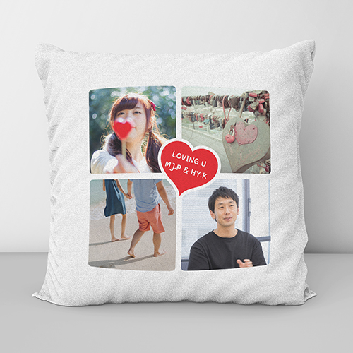 포토쿠션 사각 사진4장